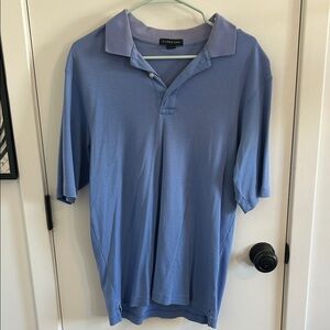 Lands' End Men's Light Blue Polo Shirt
